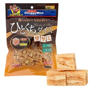 Ласощі для собак DoggyMan Chicken&Milk Dice Treats 300 г (6941333401130)