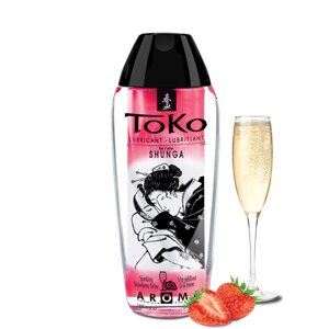 Лубрикант на водній основі Shunga Toko AROMA - Sparkling Strawberry Wine 165 мл (SO2532)