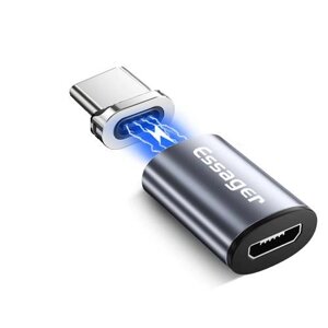 Магнітний адаптер Essager Micro USB х Type-C