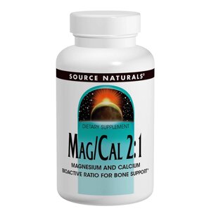 Магній кальцій Source Naturals 2:1 370 мг 90 капсул (SN2060)