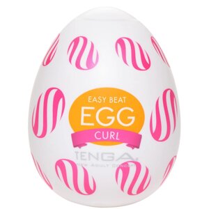 Мастурбатор-яйце Tenga Egg Curl з рельєфом з шишечок