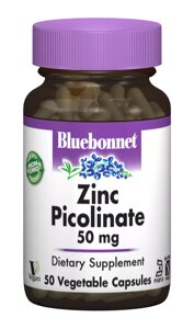 Мікроелемент Цинк Bluebonnet Nutrition Zinc Picolinate 50 mg 50 Veg Caps BLB0738