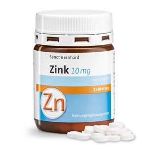 Мікроелемент Цинк Sanct Bernhard Zink 10 mg 210 Tabs