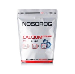 Мікроелемент кальцію для спорту Nosorog Nutrition Calcium Citrate 200 g /66 servings/ Pure