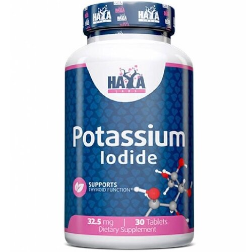 Мікроелемент Калій Haya Labs Potassium Iodide 32,5 mg 30 Tabs