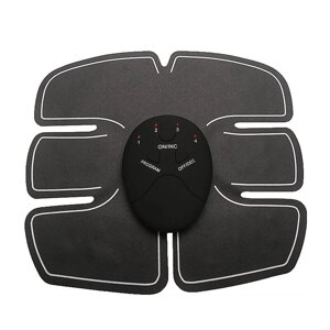 Міостімулятор SUNROZ Beauty Body 6 Pack EMS для м'язів живота EMS Trainer Чорний (SUN0445)