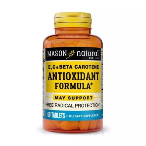 Мультивітаміни Mason Natural E C & Beta Carotine Antioxidant Formula 60 Tabs