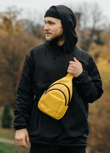 Чоловіча сумка слінг через плече Sambag Brooklyn жовтий (83111028m)