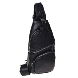 Чоловічий шкіряний рюкзак Borsa Leather K15026-black