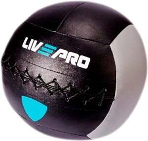 М'яч для кросфіту LivePro WALL BALL чорний сірий 3кг LP8100-3