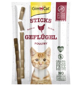 М'ясні палички Gimborn GimCat М'ясо птиці grain-free 4 шт (4002064420806/4002064420868)