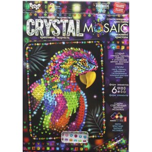 Набір для креативної творчості MiC CRYSTAL MOSAIC Папуга (CRM-02-01,02,03,0410)