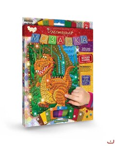 Набір для творчості Dankotoys Блискуча мозаїка Динозаврик (БМ-02-01)