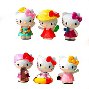 Набір фігурок The Coop Hello Kitty Onegai My Melody v4 6 шт 4 см Різнокольоровий (26533)