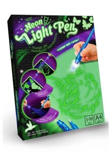 Набір креативної творчості Neon Light Pen Кішка укр Dankotoys (NLP-01-02U)