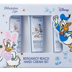 Набір кремів для рук із ароматом бергамоту JMsolution Life Disney Bergamot Beach Hand Cream Set 3х50 мл