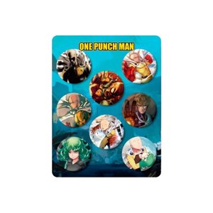 Набір значків Ванпанчмен 32мм One Punch-Man 8шт (8162) Fan Girl