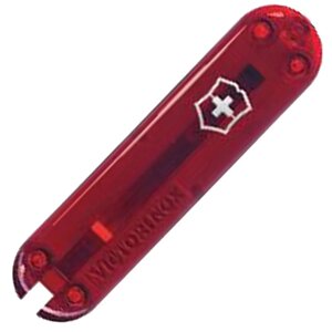 Накладка на ніж Victorinox 58мм передня з лого Fa+ Червоний неон (1049-VxC6200. T3)