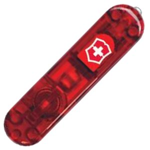 Накладка на ніж Victorinox 58мм передня із ліхтарем LED V Червоний неон (1049-VxC6200. T1)