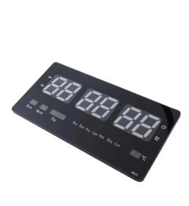 Настінний електронний годинник Digital Clock 4622 LED Чорний з білим