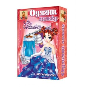 Настільна гра Bombat на магнітах « Одягни ляльку. Евеліна » 800125