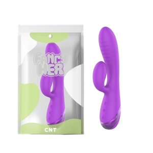 Ніжний вібратор для жінок Naughty Hon Inflatable Vibrator Purple Cnt