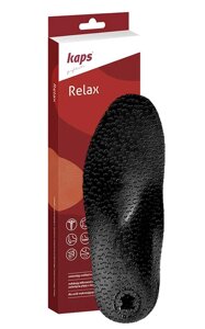 Ортопедичні устілки для дорослих чорні Kaps Relax Black 37