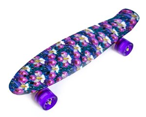 Пенніборд Penny Board Print Орхідея Різнобарвний (1940713911)