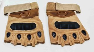 Тактичні рукавички з відкритими пальцями Tactical Gloves L Койот (GLL-K)