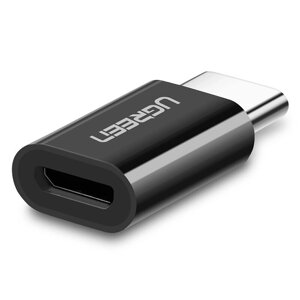 Перехідник-адаптер Ugreen microUSB до USB Type-C US157 Чорний