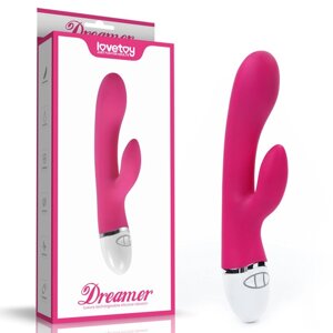 Перезаряджуваний вібратор Lovetoy Dreamer Rechargeable Vibrator 21 см Рожевий