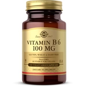 Пірідоксін Solgar Vitamin B6 100 mg 100 Veg Caps