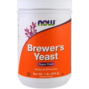 Пивні дріжджі NOW Foods Brewer's Yeast, Super Food 1 lb 454 g /28 servings/