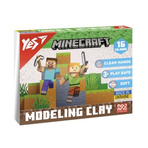 Пластилін YES 16 цв 320г Minecraft (540674)