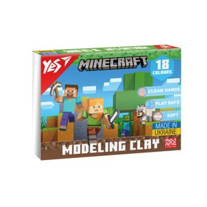 Пластилін YES 18 цв 360г Minecraft (540678)