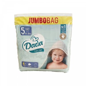 Підгузки dada jumbobag extra soft 5 junior 15-25 кг 68 шт