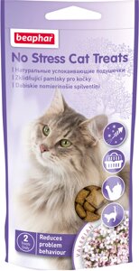 Подушечки Beaphar No Stress Cat Treats Антистрес для котів 35 г (13219) (8711231132195)