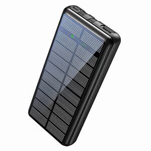 Повербанк з сонячною батареєю Xionel YD-692S УМБ Power Bank 20000 mAh Чорний (10454-55458)