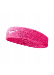 Пов'язка на голову NIKE swoosh headband VIVID PINK/WHITE - N. NN. 07.639. OS 58см рожевий