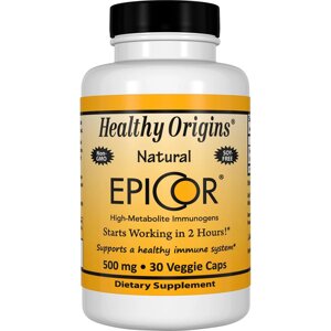 Природний захист Імунітету 500мг, EpiCor, Healthy Origins, 30 гелевих капсул