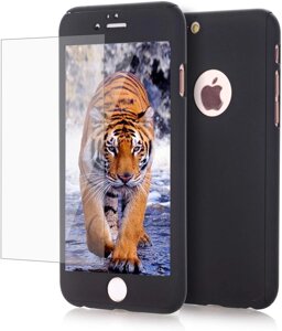 Протиударний чохол JETech 360°скло 9Н на Iphone 6/6s Black (23311132)