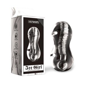 Прозорий мастурбатор для чоловіків Ice Girl Textured Sensation Stroker Vscnovelty