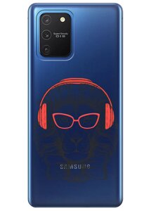 Прозорий силіконовий чохол iSwag для Samsung Galaxy S10 Lite з малюнком - Лев (KS3482)