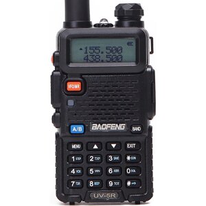 Рація Baofeng UV-5R Black + Гарнітура Baofeng c кнопкою РТТ