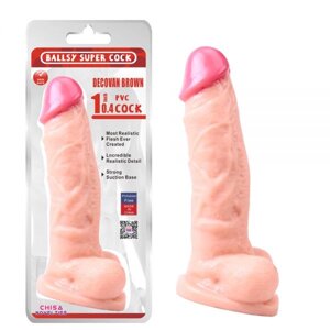 Реалістичний фалоімітатор на присоске Chisa DeCovan Brown 10.4 Dildo