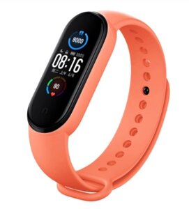 Ремінець для Mi Band 5 силіконовий Помаранчевий BeWatch (1540607)