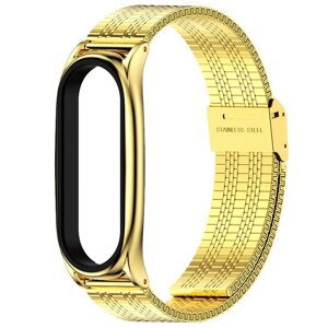 Ремінець MiJobs Asianu Metal Strap Xiaomi Mi Band 7 Gold