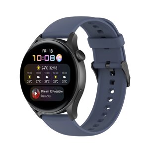 Ремінець силіконовий для смарт-годинника BeWatch HW Huawei Watch 22 мм Сірий (102HW05)