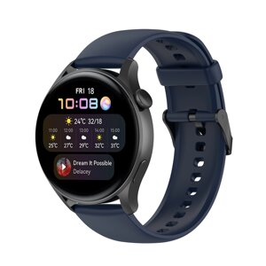 Ремінець силіконовий для смарт-годинника BeWatch HW Huawei Watch 22 мм Синій (102HW04)