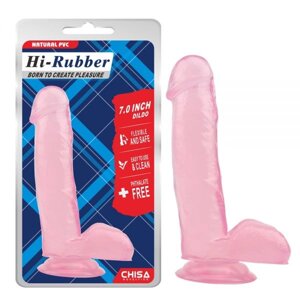 Рожевий фалоімітатор на присоске 7.0 Inch Dildo Chisa